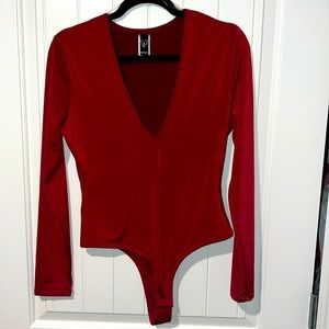 Size Medium - Windsor Crimson Body Suit Satin!